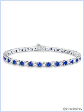Sterling Silver Tennis Bracelet Gift for Wife